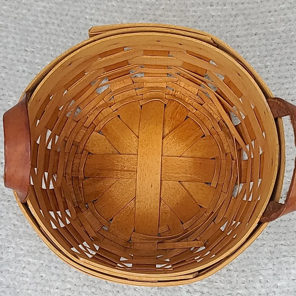 Longaberger Vintage 1999 Classic Button Basket 15407 with Liner & Insert